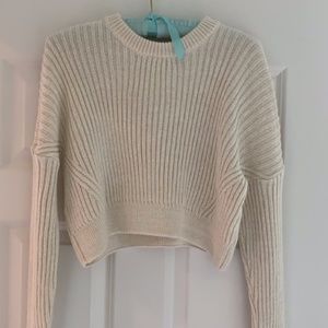 Urban outfitters cropped cable knit preppy